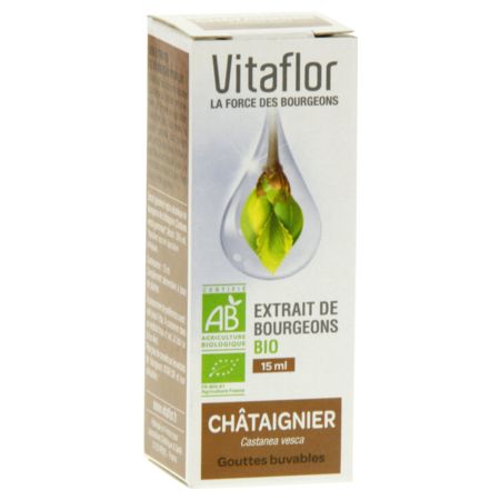 Vitaflor bio extr bourgeon chataigner gouttes, 15 ml