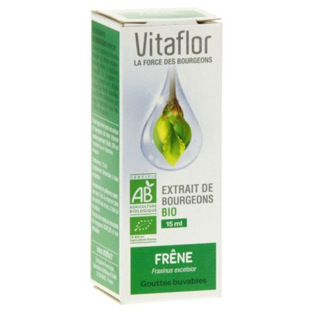 Vitaflor bio extr bourgeon frene gouttes, 15 ml