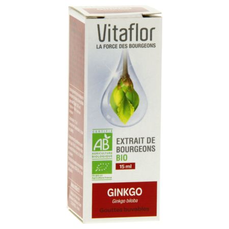 Vitaflor bio extr bourgeon ginkgo gouttes, 15 ml