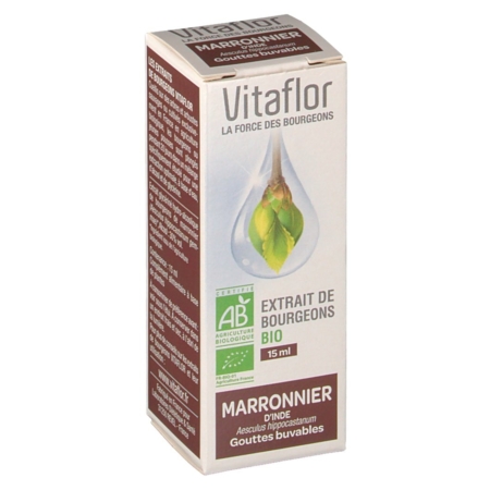 Vitaflor bio extr bourgeon marronnier gouttes, 15 ml