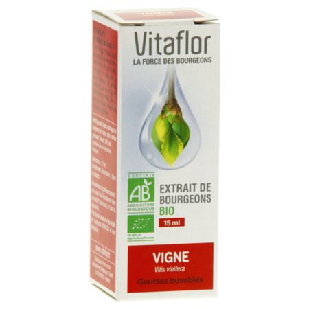 Vitaflor bio extr bourgeon vigne gouttes, 15 ml