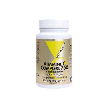 Vitall+ vitamine C 750 + bioflavonoïdes, 30 comprimés