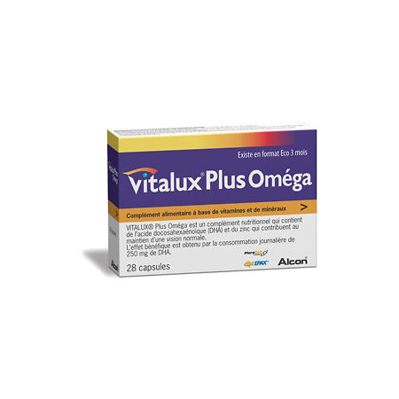 Vitalux plus omega, 28 capsules