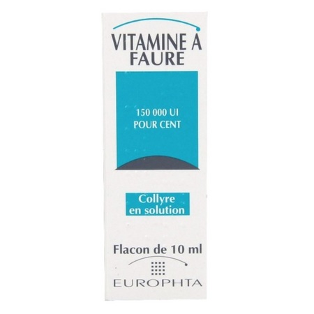 Vitamine a faure 150 000 ul %, flacon de 10 ml de collyre