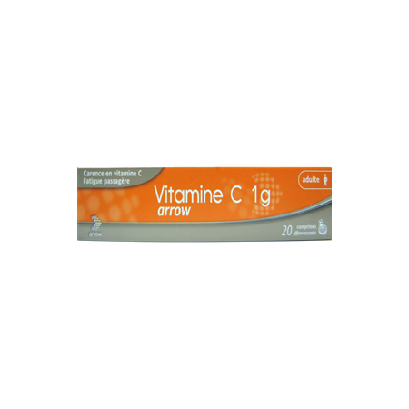 Vitamine c arrow 1 g, 20 comprimés effervescents