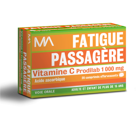 Vitamine C Prodilab 1000 mg, 20 comprimés effervescents
