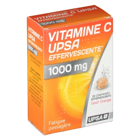 Vitamine C Upsa Effervescente 1000 Mg Prix Notice Effets Secondaires Posologie Comprime Effervescent