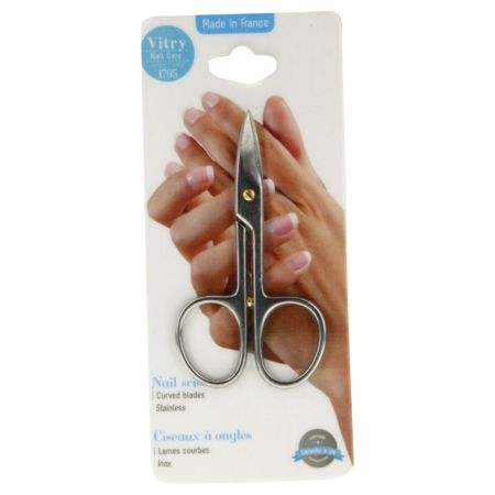 Vitry accessoires manucure ciseaux à ongles inox courbes