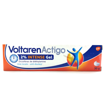 Voltarenactigo 2 % intense, 30 g de gel dermique