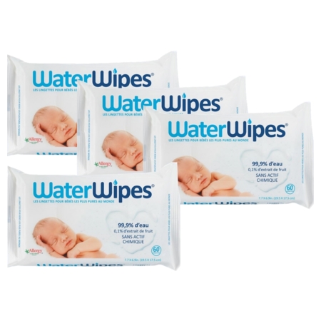 Waterwipes lingettes 4 x 60