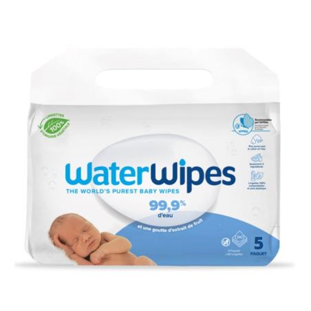 Waterwipes Lingettes, Lot de 5