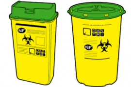 Collecte des déchets de soins (DASRI : aiguilles, seringues...)